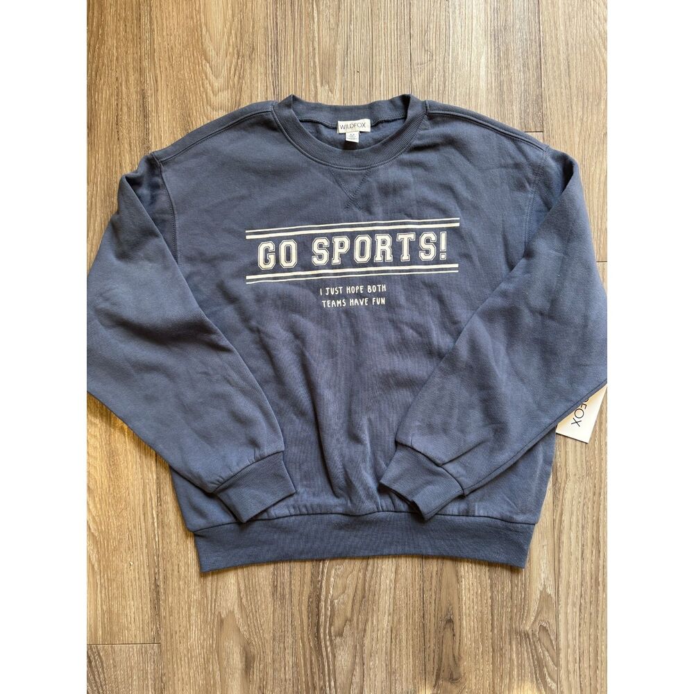 Wildfox crewneck sweatshirt women's medium "Go Sports"